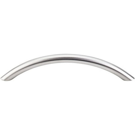 Top Knobs SS15 Solid Bowed Bar Pull Steel
