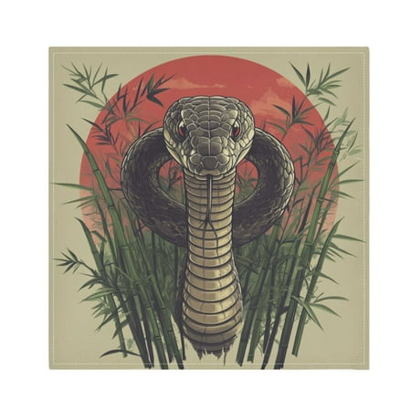 WOBOGO Cobras Bamboo Forest Cloth Napkins 4 Pieces Soft Elegant Touch Durable Absorbent Quick Drying for Elegant Dining
WOBOGO Cobras Bamboo Forest Cloth Napkins 4 Pieces Soft Elegant Touch Durable Absorbent Quick Drying for Elegant Dining