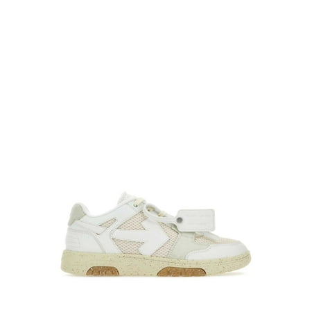 OFF WHITE Two-tone leather and fabric Out Of Office Slim sneakers 
OFF WHITE Two-tone leather and fabric Out Of Office Slim sneakers