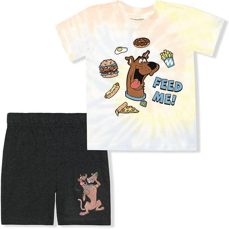 Scooby Doo Boys 2 Piece Tie Dye Short Set Toddler