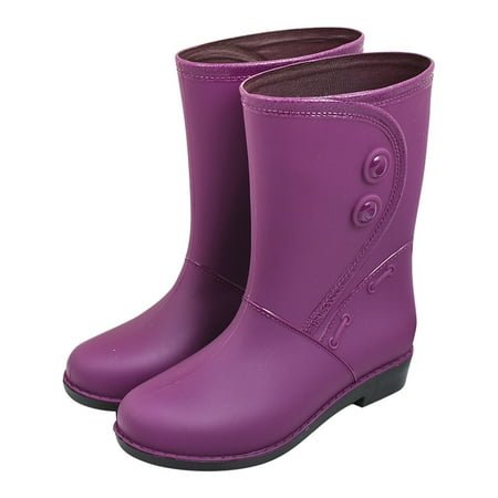 ZAROYEAX Women s Fashion Warm Lined Rain Boots Solid Color Knee High Non Low Heel Booties
ZAROYEAX Women s Fashion Warm Lined Rain Boots Solid Color Knee High Non Low Heel Booties