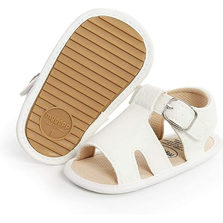 Baby Boys Girls Sandals Premium Infant Summer Outdoor Shoes PU Lightweight Soft Anti-Slip Sole Toddler Prewalker