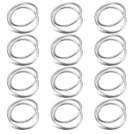 12 Pieces Napkin Ring Spiral Napkin Ring Buckle Simple Alloy Napkin Ring Napkin Holder Ring for Wedding Reception Dinner
12 Pieces Napkin Ring Spiral Napkin Ring Buckle Simple Alloy Napkin Ring Napkin Holder Ring for Wedding Reception Dinner