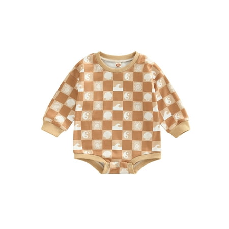 Amuver Infant Spring Romper Plaid Print Pattern Crew Neck Long Sleeve Jumpsuit for Boys and Girls 0-24 Months
Amuver Infant Spring Romper Plaid Print Pattern Crew Neck Long Sleeve Jumpsuit for Boys and Girls 0-24 Months