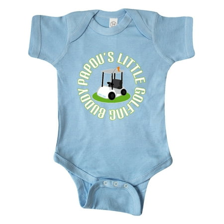 Inktastic Papou Little Golfing Buddy Gift Baby Boy Bodysuit