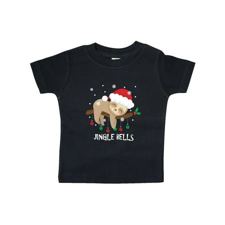 Inktastic Jingle Bells Sloth Gift Baby Boy or Baby Girl T-Shirt