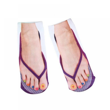 Funny Flip Flop Socks 3D Pattern Socks Sandal Socks Low Cut Ankle Silly Socks- A Gag Gift 1 Pair
Funny Flip Flop Socks 3D Pattern Socks Sandal Socks Low Cut Ankle Silly Socks- A Gag Gift 1 Pair