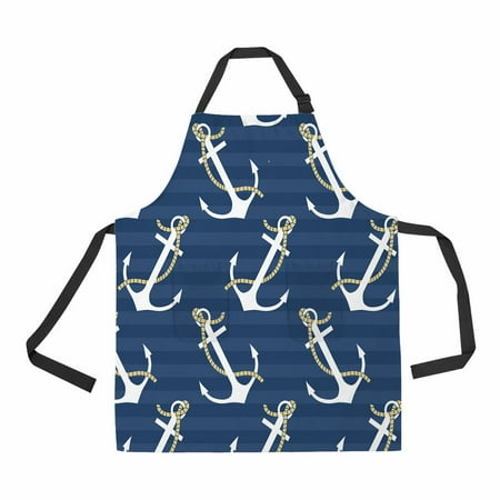 ECZJNT anchors pattern Adjustable Bib Kitchen Apron with Pockets for Women Men
ECZJNT anchors pattern Adjustable Bib Kitchen Apron with Pockets for Women Men