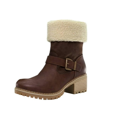 BELLZELY Womens Shoes Wide Width Clearance Winter Boots for Women Winter Cotton Boots Low-Heel Thermal Comfortable Outdoor Non-Slip Outdoor Mid-Calf Snow Boots
BELLZELY Womens Shoes Wide Width Clearance Winter Boots for Women Winter Cotton Boots Low-Heel Thermal Comfortable Outdoor Non-Slip Outdoor Mid-Calf Snow Boots