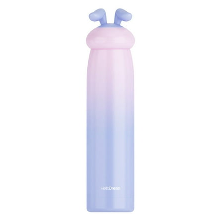 Bunny Girl Stainless Steel Flask Sports Water Bottle Gradient Cup Insulated