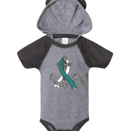 Inktastic Anchor with Teal and White Ribbon For Cervical Cancer Awareness Gift Baby Boy or Baby Girl Bodysuit
Inktastic Anchor with Teal and White Ribbon For Cervical Cancer Awareness Gift Baby Boy or Baby Girl Bodysuit