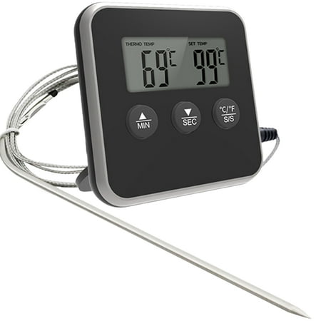 Aimiya 1 Set Food Thermometer Heat Resistant High-precision Timer Large Screen Digital Display Temperature-Alert Baking Thermometer for Kitchen
Aimiya 1 Set Food Thermometer Heat Resistant High-precision Timer Large Screen Digital Display Temperature-Alert Baking Thermometer for Kitchen