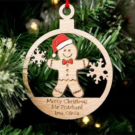 Christmas Decorations Wooden Hollowed Out Gingerman Pendant Xmas Tree Hanging Pendant Gift for Friends and Family
Christmas Decorations Wooden Hollowed Out Gingerman Pendant Xmas Tree Hanging Pendant Gift for Friends and Family