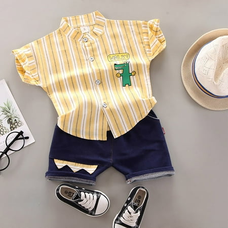 Simplmasygenix Summer Toddler Tops Shorts Short Sleeve Toddler Kids Baby Boys Cartoon dinosaur shirt Shorts Clothes Set
Simplmasygenix Summer Toddler Tops Shorts Short Sleeve Toddler Kids Baby Boys Cartoon dinosaur shirt Shorts Clothes Set