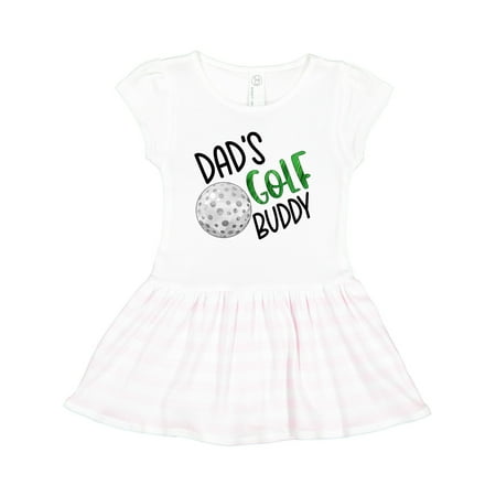 Inktastic Dad s Golf Buddy with Golf Ball Gift Toddler Girl Dress