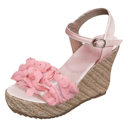 Youmylove Women Flower Decor Ankle Strap Sandals Vacation Wedge Sandals Summer Comfy Beach Outdoor Walking Footwear
Youmylove Women Flower Decor Ankle Strap Sandals Vacation Wedge Sandals Summer Comfy Beach Outdoor Walking Footwear