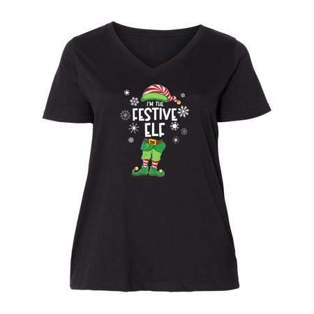 Inktastic Fun Christmas I m the Festive Elf with Shoes and Hat Women s Plus Size V-Neck
Inktastic Fun Christmas I m the Festive Elf with Shoes and Hat Women s Plus Size V-Neck