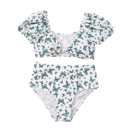 Toddler Swimsuit Girl Summer Butterfly Print 2 Piece Bikini Set Sport High Waist Bikini Set Little Girls Bathing Suits Size 8-9 Years
Toddler Swimsuit Girl Summer Butterfly Print 2 Piece Bikini Set Sport High Waist Bikini Set Little Girls Bathing Suits Size 8-9 Years