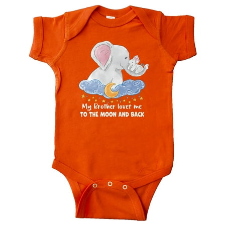 Inktastic My Brother Loves me to the Moon and Back Elephant Family Gift Baby Boy or Baby Girl Bodysuit
Inktastic My Brother Loves me to the Moon and Back Elephant Family Gift Baby Boy or Baby Girl Bodysuit