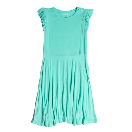 KIDPIK Girls Ruffle Skater Dress Size: 2T - L (12)