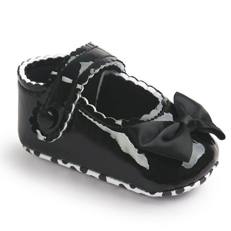 YOHOME Baby Girl Bowknot Leater Shoes Sneaker Anti-slip Soft Sole