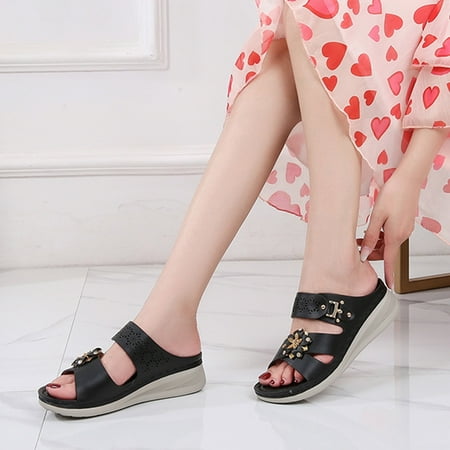 〖Yilirongyumm〗 Black 39 Sandals Women Flowers Open Summer Breathable Wedges Beach Slip-On Women Sandals Shoes Toe Women s Sandals
〖Yilirongyumm〗 Black 39 Sandals Women Flowers Open Summer Breathable Wedges Beach Slip-On Women Sandals Shoes Toe Women s Sandals