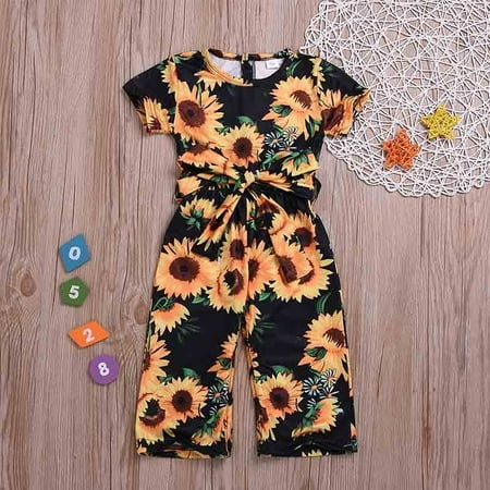 ZOELNIC Toddler Kids Baby Girls Sunflower Short Sleeve Romper Jumpsuit Pants Clothes Outfits
ZOELNIC Toddler Kids Baby Girls Sunflower Short Sleeve Romper Jumpsuit Pants Clothes Outfits