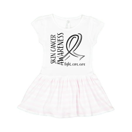 Inktastic Skin Cancer Awareness- Fight care cure Gift Toddler Girl Dress