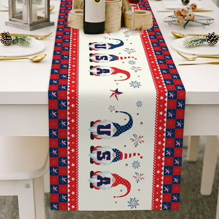 Farmhouse Table Runner Dresser Scarf for Kitchen Dining Decor Fourth of July Independence Day Table Runner 13 x 70 Inch
Farmhouse Table Runner Dresser Scarf for Kitchen Dining Decor Fourth of July Independence Day Table Runner 13 x 70 Inch