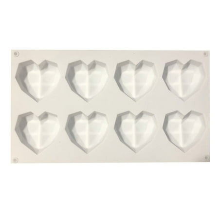 Silicone Heart Diamond Shaped Cake Mold Tray for Baking Chocolate Fondant Wedding Engagement Type B
Silicone Heart Diamond Shaped Cake Mold Tray for Baking Chocolate Fondant Wedding Engagement Type B