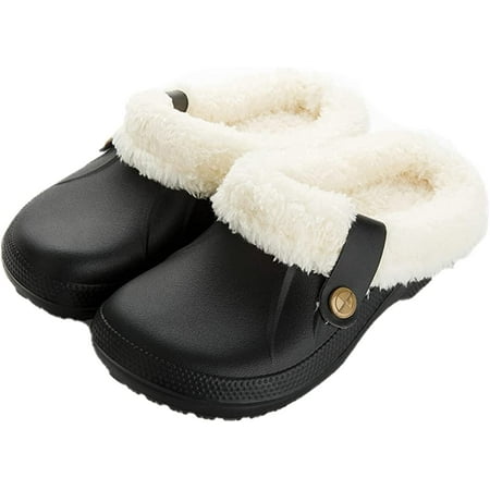 CoCopeaunt Women Waterproof Slippers Men Fur Lined Clogs Winter Garden Shoes Warm House Slippers Indoor Outdoor Mules
CoCopeaunt Women Waterproof Slippers Men Fur Lined Clogs Winter Garden Shoes Warm House Slippers Indoor Outdoor Mules