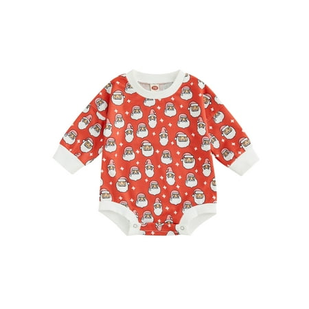 Sunisery Toddler Baby Girls Boys Christmas Romper Long Sleeve Round Neck Bodysuit Santa Tree Elk Print Jumpsuit
Sunisery Toddler Baby Girls Boys Christmas Romper Long Sleeve Round Neck Bodysuit Santa Tree Elk Print Jumpsuit