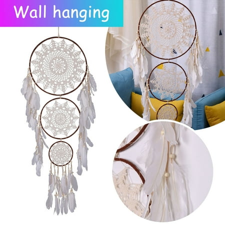 Pendants Decor New Three-Ring Star Big Lace Dreama Catcher Wedding Scene Decoration Pendant
Pendants Decor New Three-Ring Star Big Lace Dreama Catcher Wedding Scene Decoration Pendant