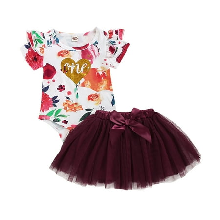 Kucnuzki Infant Baby Girl Clothes 18 Months Summer Skirt Sets 24 Months Short Sleeve Cute Flower Prints Romper Top Elastic Mesh Pleated Skirt Headband 3PC Sets Red
Kucnuzki Infant Baby Girl Clothes 18 Months Summer Skirt Sets 24 Months Short Sleeve Cute Flower Prints Romper Top Elastic Mesh Pleated Skirt Headband 3PC Sets Red