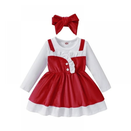 URMAGIC 9M-4T 2PCS Toddler Baby Girl Christmas Dress Cotton Long Sleeve Christmas Princess Dress+Headband
URMAGIC 9M-4T 2PCS Toddler Baby Girl Christmas Dress Cotton Long Sleeve Christmas Princess Dress+Headband