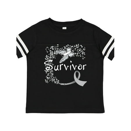 Inktastic Brain Cancer Survivor- butterfly ribbon Gift Toddler Boy or Toddler Girl T-Shirt
Inktastic Brain Cancer Survivor- butterfly ribbon Gift Toddler Boy or Toddler Girl T-Shirt