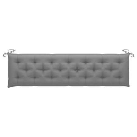 Dcenta Garden Bench Cushion Gray 78.7 x19.7 x2.8 Fabric