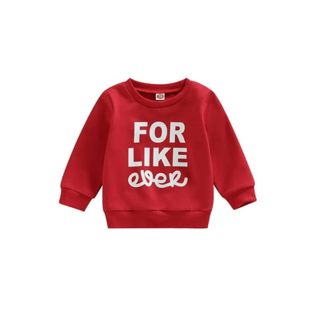 Valentine s Day Toddler Baby Boy Girl Sweatshirt Letters Print Long Sleeve Crewneck Sweater Shirt Kids Pullover Tops
Valentine s Day Toddler Baby Boy Girl Sweatshirt Letters Print Long Sleeve Crewneck Sweater Shirt Kids Pullover Tops