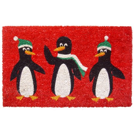 UPC 788460510566 product image for Entryways Penguins Non Slip Coir Doormat | upcitemdb.com