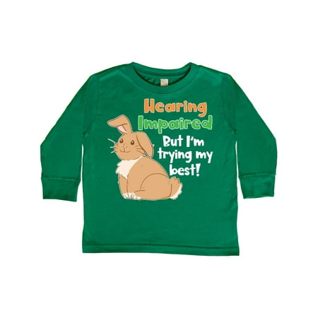 Inktastic Hearing Impaired but I m Trying my Best Cute Brown Bunny Gift Toddler Boy or Toddler Girl Long Sleeve T-Shirt
Inktastic Hearing Impaired but I m Trying my Best Cute Brown Bunny Gift Toddler Boy or Toddler Girl Long Sleeve T-Shirt