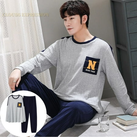 QWZNDZGR Autumn Winter Men s Cotton Pajamas Letter Striped Sleepwear Cartoon Pajama Sets Casual Sleep&Lounge Pyjamas Plus Size 4XL Pijama
QWZNDZGR Autumn Winter Men s Cotton Pajamas Letter Striped Sleepwear Cartoon Pajama Sets Casual Sleep&Lounge Pyjamas Plus Size 4XL Pijama