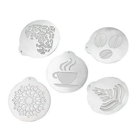 Homemaxs 5 Pcs Stainless Steel Coffee Stencils Barista Cappuccino Arts Templates Coffee Garland Mould Cake Decorating Tool
Homemaxs 5 Pcs Stainless Steel Coffee Stencils Barista Cappuccino Arts Templates Coffee Garland Mould Cake Decorating Tool