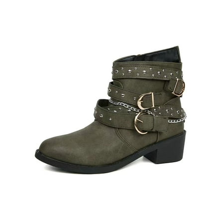 Eloshman Womens Combat Boot Side Zipper Ankle Booties Casual Winter Boots Walking Non-slip Comfort Fashion Bootie Slip Resistant Shoes Light Green 9
Eloshman Womens Combat Boot Side Zipper Ankle Booties Casual Winter Boots Walking Non-slip Comfort Fashion Bootie Slip Resistant Shoes Light Green 9