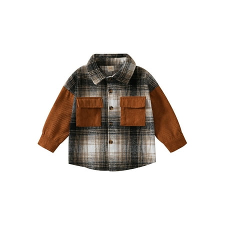 Ma&Baby Infant Toddler Boys Girls Casual Shirt Long Sleeve Lapel Button Plaid Contrast Color Shirt
Ma&Baby Infant Toddler Boys Girls Casual Shirt Long Sleeve Lapel Button Plaid Contrast Color Shirt