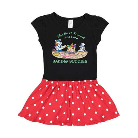 Inktastic My Best Friend and I are Baking Buddies Gift Toddler Girl Dress