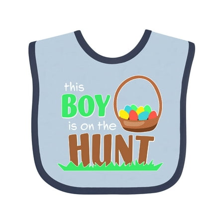 Inktastic This Boy is on the Hunt- Easter Eggs Gift Baby Boy Bib