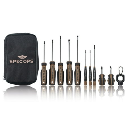 Spec Ops Screwdriver Set With Case 10Pc