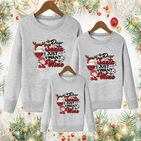 Christmas Pajamas for Family Gray Family Christmas Pjs Matching Sets Matching Family Pullover Sets Merry Christmas Y All Print Crew Neck Pullover for Kids
Christmas Pajamas for Family Gray Family Christmas Pjs Matching Sets Matching Family Pullover Sets Merry Christmas Y All Print Crew Neck Pullover for Kids
