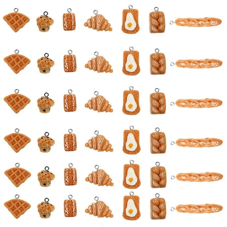NUOLUX 60pcs Jewelry Resin Emulation Bake Cake Bread Pendants DIY Handmade Accessories
NUOLUX 60pcs Jewelry Resin Emulation Bake Cake Bread Pendants DIY Handmade Accessories
