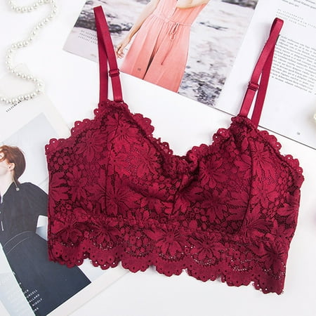 MRULIC intimates for women Lace Underwear Women Bra Bras Lace Camisole Ribbon Lace Pad Chest Wine + One size
MRULIC intimates for women Lace Underwear Women Bra Bras Lace Camisole Ribbon Lace Pad Chest Wine + One size